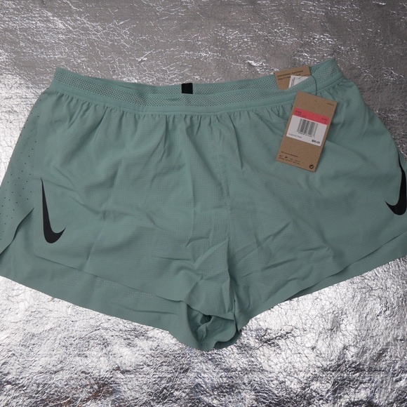 Nike Dri-FIT ADV AeroSwift 2in Race Running Shorts Green CJ7837-309 - Picture 2 of 6
